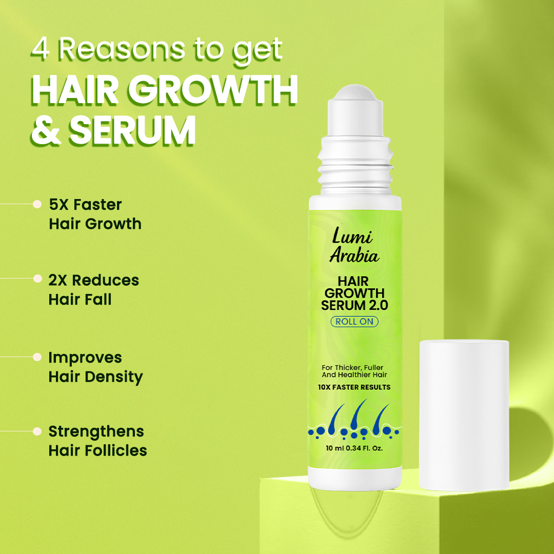 Advanced Hair Growth Serum Roll On ( 10X Faster Results )