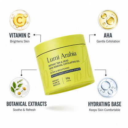 Instant Tan & Dead Skin Removal Exfoliating Gel