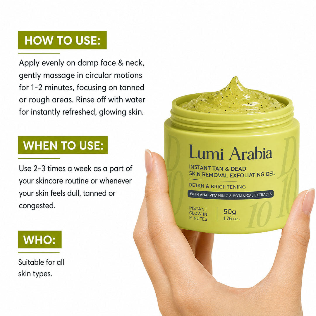 Instant Tan & Dead Skin Removal Exfoliating Gel