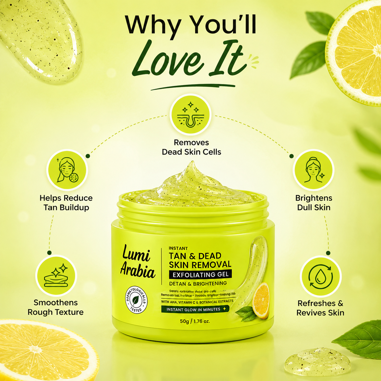 Instant Tan & Dead Skin Removal Exfoliating Gel